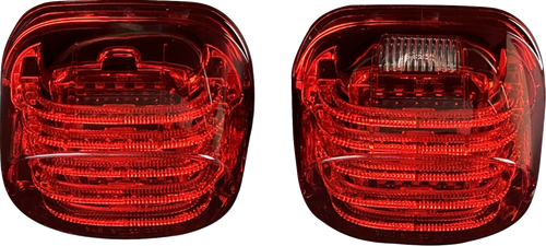 Custom Dynamics Probeam Led Taillight - Squareback - Red - Flrt/Fltrt TRIKE-KIT-3R