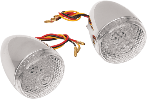 Drag Specialties Turn Signal Kit - Clear/Amber - Front 2020-0276