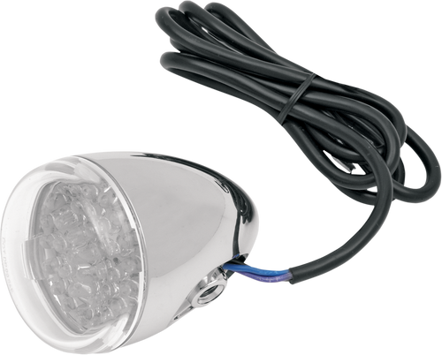 Chris Products Turn Signal - Red Led - Chrome/Clear 8887C-LED-R