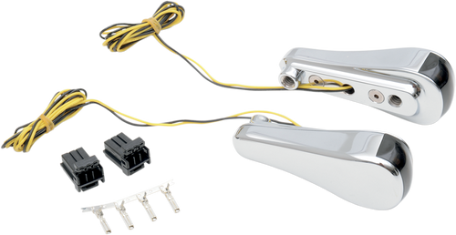 Alloy Art Turn Signals - Led - Front - Smooth - Chrome RGFS1-1