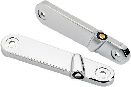 Joker Machine Streamliner Turn Signals - Finned - Chrome 05-210-3