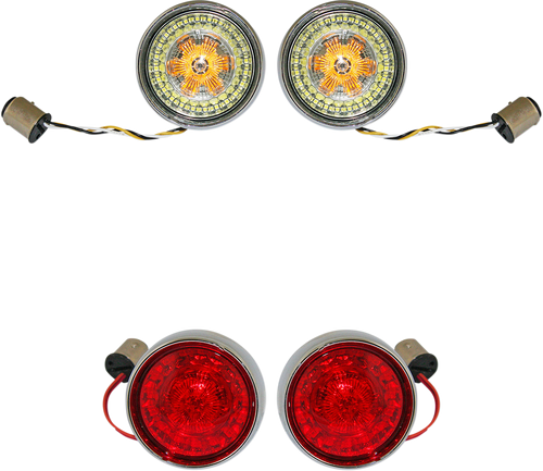 Custom Dynamics Full Bullet Turn Signal Conversion Kit - Chrome PB-BCM-BB-C