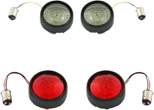 Custom Dynamics Full Bullet Turn Signal Conversion Kit - Black PB-BCM-BB-B