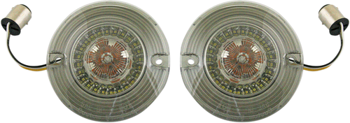 Custom Dynamics Front Turn Signal - White/Amber Leds PB-AW-1157-T