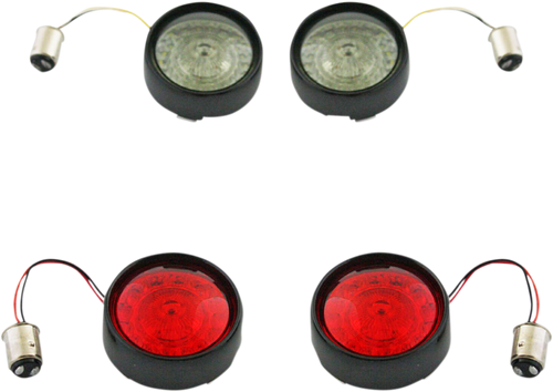 Custom Dynamics Full Bullet Turn Signal Conversion Kit - Black PB-BCM2-BB-B