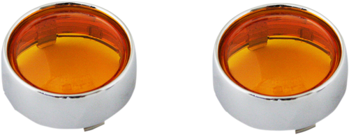 Custom Dynamics Bullet Signal Lenses - Chrome/Amber PB-B-BEZ-CA