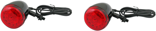 Custom Dynamics Probeam Universal Turn Signals - Gloss Black/Red PB-UNV-RTS-RR-B