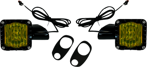 Custom Dynamics Led Turn Signals - Black -Yellow Lens - Road Glide SD-RG-FT-YB