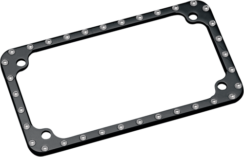 Covingtons Frame - License Plate Machined Diamond-Edge - Black C1265-B