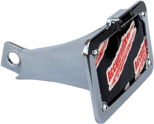 Accutronix Side Mount License Plate Assembly - Chrome LPF092HV-C
