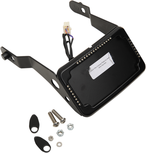 Cycle Visions Lp Plate Frame & Mount With Signals - Flsl/Fxbb - Black CV-4653B
