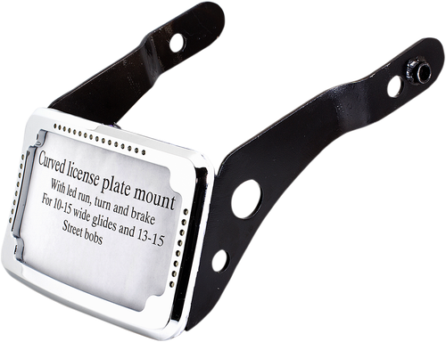 Cycle Visions Lp Plate Frame & Mount With Signals - Fxsb - Black CV-4654B