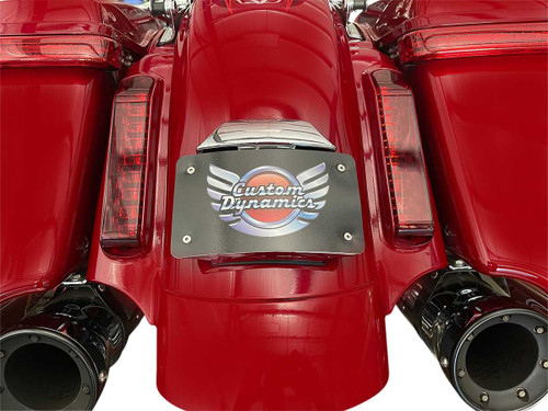 Custom Dynamics License Plate Mount - Chrome CD-CVO-MOUNT-C