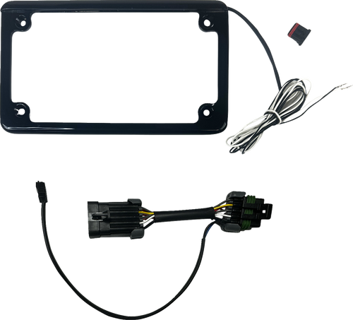 Custom Dynamics Lighted License Plate Frame - Gloss Black - Rzr Pro CD-LPF-RZRPRO