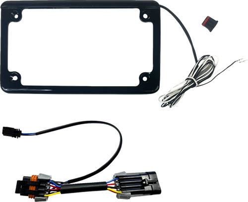 Custom Dynamics Lighted License Plate Frame - Gloss Black - Rzr CD-LPF-RZR3