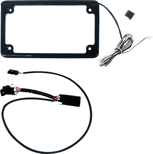 Custom Dynamics Lighted License Plate Frame - Gloss Black - Maverick CD-LPF-MAVX3