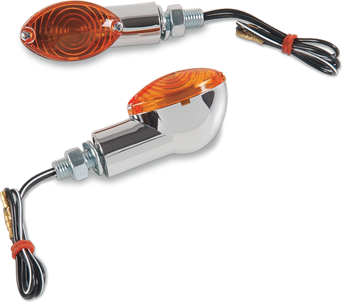 K&S Technologies Ultramini Marker Light - Chrome/Amber 25-8355