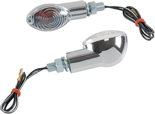 K&S Technologies Ultra Mini Marker Lights - Chrome/Clear 25-8356