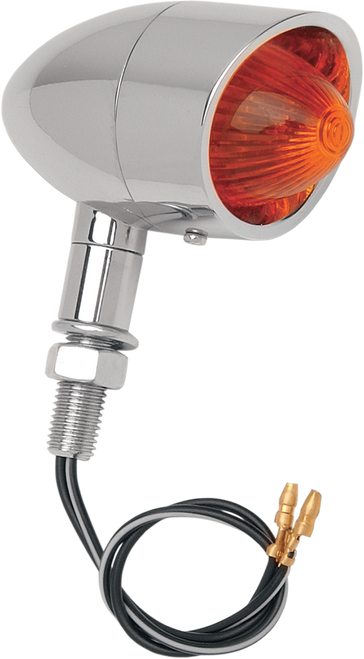 Drag Specialties Mini Retro-Style Marker Light - Amber/Red 2040-0279
