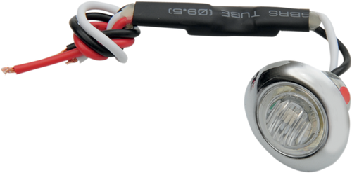Pro-One Perf.Mfg. Mini Marker Light - Dual Function - Red Led - Clear Lens 402230