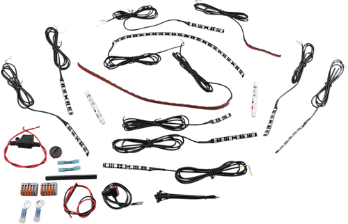 Custom Dynamics Magicflex2 Engine Accent Light Kit - Indian - Amber M2EK1-IND-AMBER