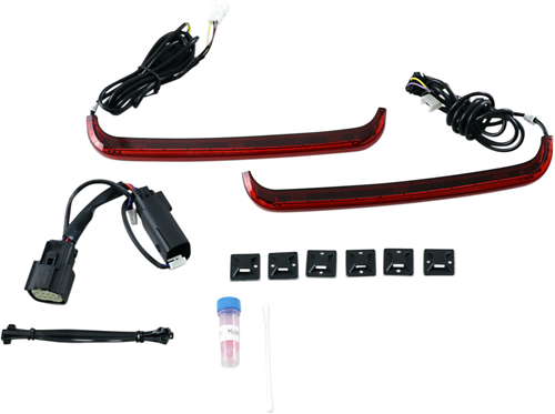 Custom Dynamics Saddlebag Lights - '09-'13 Red Lens CD-LP-SS8-R