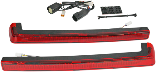 Custom Dynamics Led Run/Brake/Turn Tour-Pak Arms - Red Lens - '14-'25 PB-TP-ARM-14R