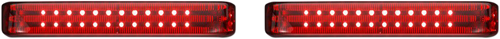 Custom Dynamics Saddlebag Led Lights - Sequential - Chrome/Red PB-SBSEQ-SS6-CR