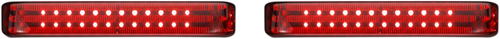 Custom Dynamics Saddlebag Led Lights - Sequential - Chrome/Red PB-SBSEQ-SS8-CR