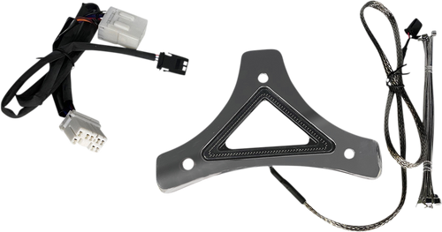 Custom Dynamics Led Backrest Light - Run/Brake - Chrome CD-BR-HD-C