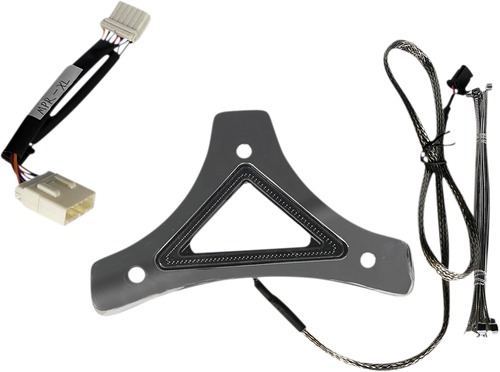 Custom Dynamics Led Backrest Light - Run/Brake - Chrome CD-BR-XL-C