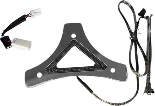 Custom Dynamics Led Backrest Light - Run/Brake - Chrome CD-BR-BCMXL-C