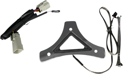 Custom Dynamics Led Backrest Light - Run/Brake - Chrome CD-BR-TKE-C