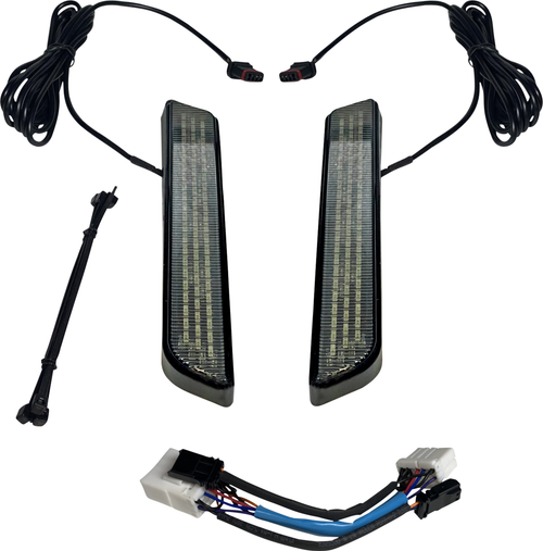 Custom Dynamics Led Fork Light - Smoke - Black CD-FORK-HD-SB