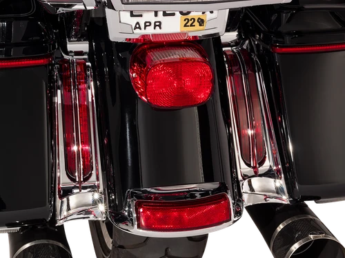 Ciro Filler Panel Light - Red Lens - Red Leds - Chrome 40050