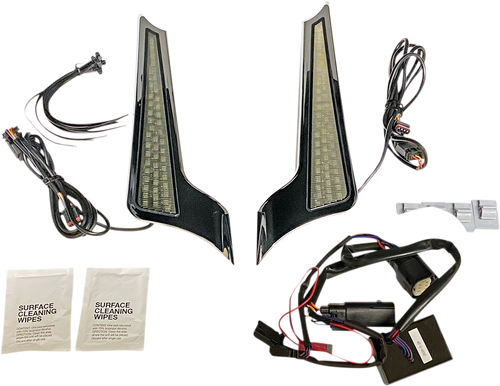 Custom Dynamics Panel Lights - Chrome - Smoke Lens CD-FASCIADCBCMC