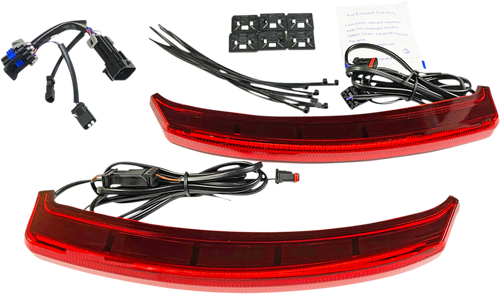 Custom Dynamics Saddlebag Lights - Red CD-INDBAG-INT-R