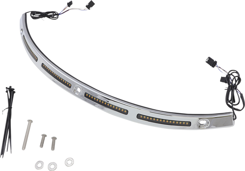 Custom Dynamics Windshield Trim - Chrome CD-WT2-14-C