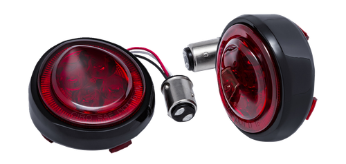 Ciro Turn Signal Insert - Red Led - Red Lens - Black 45720