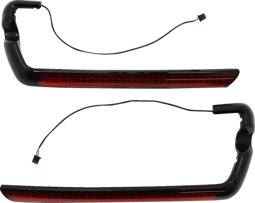 Custom Dynamics Led Saddlebag Light - Red - Black CD-SB-SIDE-RB