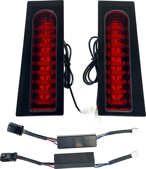 Custom Dynamics Probeam Auxiliary Fillerz - Run/Brake/Turn - Smoke Lens - Chrome PB-FILL-23-SC