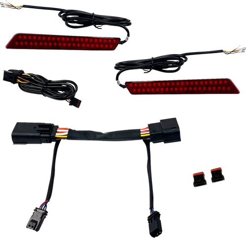 Custom Dynamics Led Latch Lights - Saddlebag - Red Lens CD-LATCH-23-R