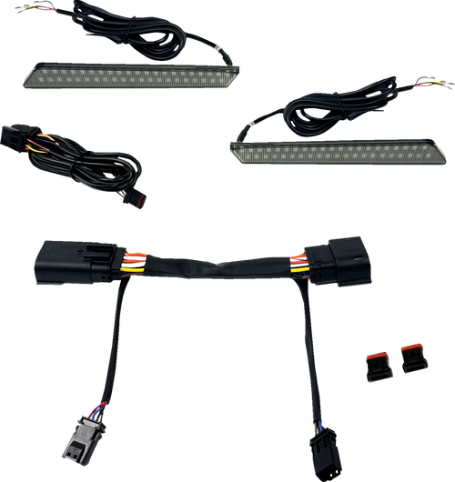 Custom Dynamics Led Latch Lights - Saddlebag - Smoke Lens CD-LATCH-23-S