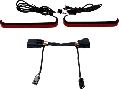 Custom Dynamics Led Saddlebag Light - Low-Profile - Red CD-LP-23-R