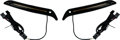 Custom Dynamics Led Windshield Trim - Gloss Black CD-LRST-WT-B