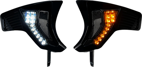 Custom Dynamics Shark Demon Turn Signal Vents - Smoke Lens SD-RG23-VTS-AW
