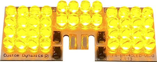 Custom Dynamics Led Fender Tip Boards - Amber GEN-FT-A