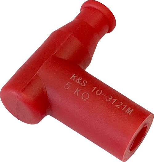 K&S Technologies Spark Plug Cover - Resistor - 14 Mm - Red 10-3121M