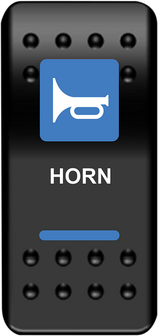 Moose Offroad Rocker Switch - Horn - Blue HRN-PWR