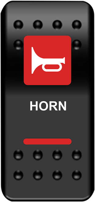 Moose Offroad Rocker Switch - Horn - Red HRN-PWR-R